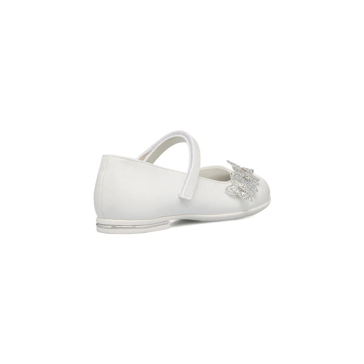 Ballerine bianche da ragazza con strass 10 Baci - Image 3