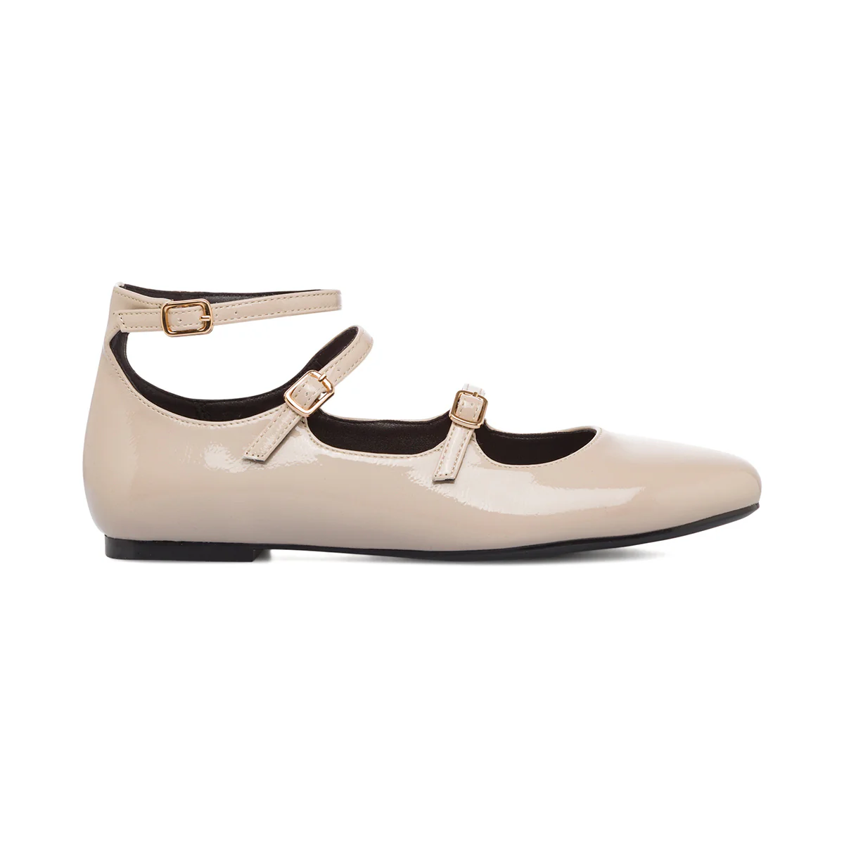 Ballerine Mary Jane bianco off-white effetto vernice da Donna Swish Jeans - Image 4