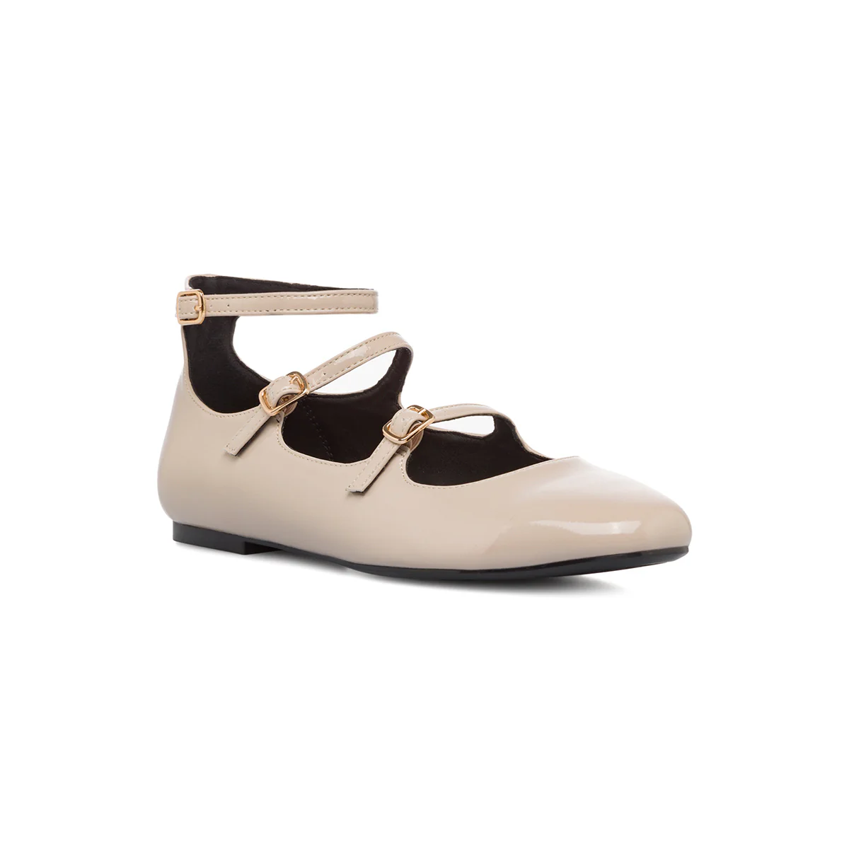 Ballerine Mary Jane bianco off-white effetto vernice da Donna Swish Jeans - Image 5