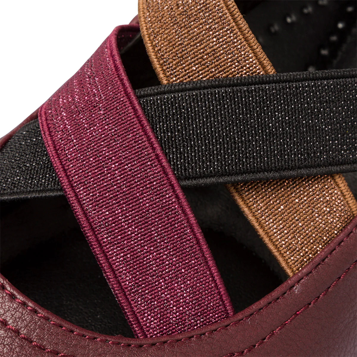 Ballerine bordeaux da donna con cinturini elastici P Eco Friendly - Image 6