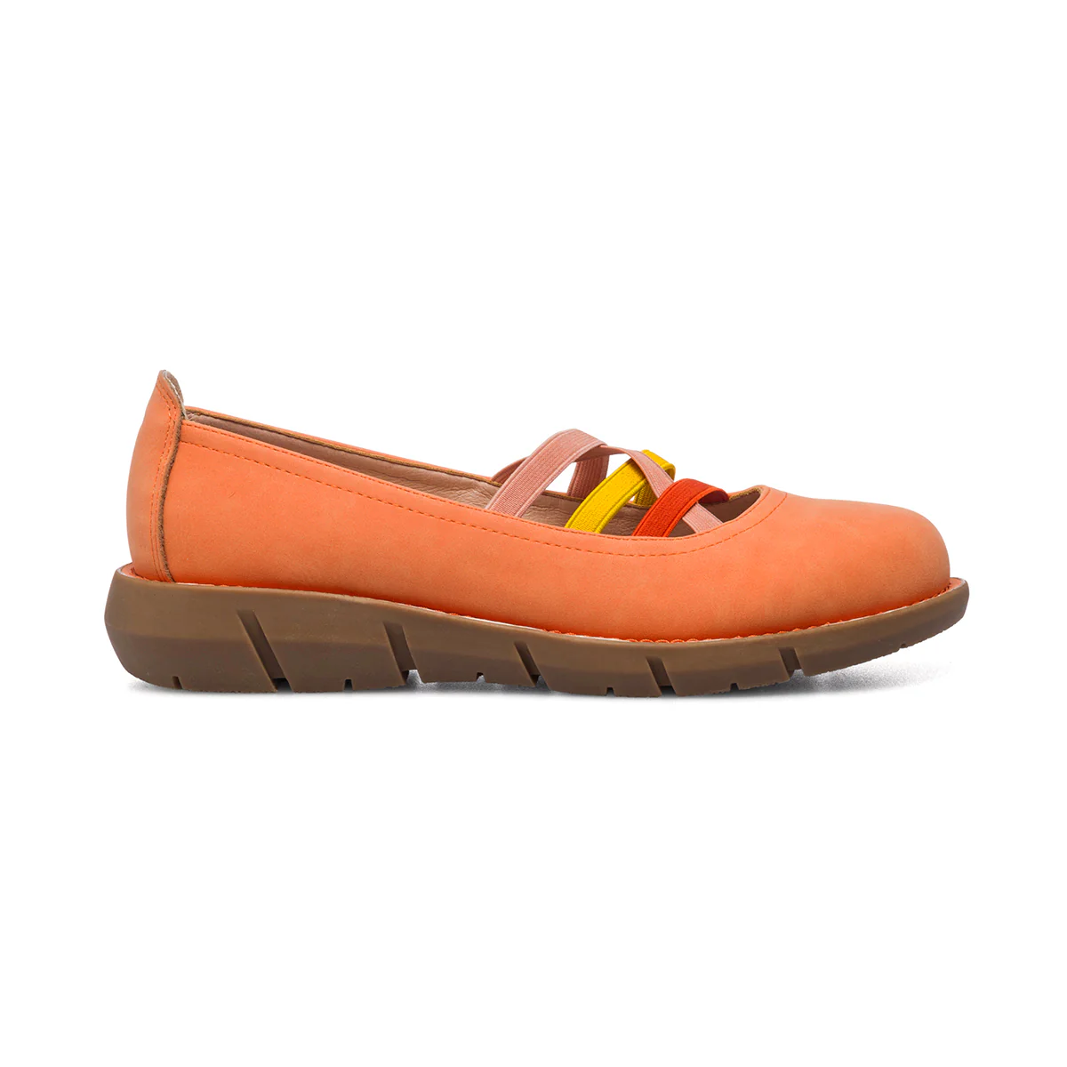 Ballerine arancioni da donna in nubuck P Eco Friendly - Image 13