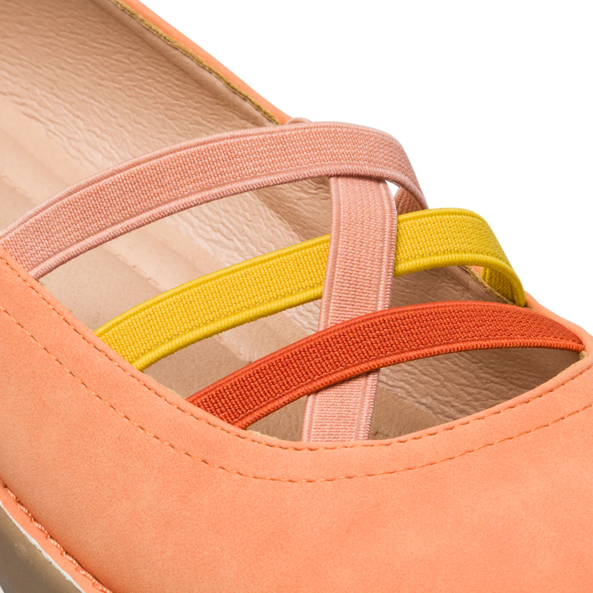Ballerine arancioni da donna in nubuck P Eco Friendly - Image 19