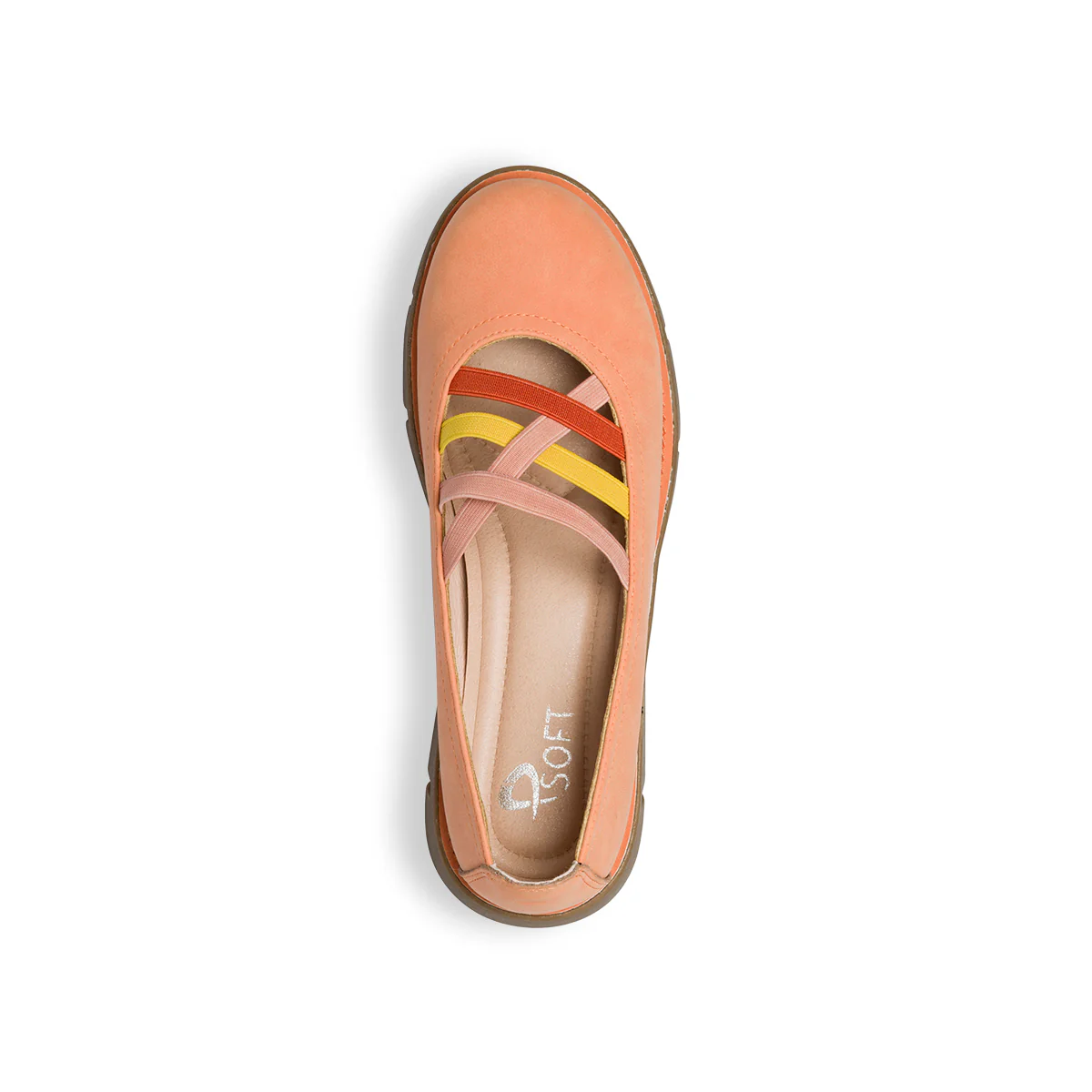 Ballerine arancioni da donna in nubuck P Eco Friendly - Image 21