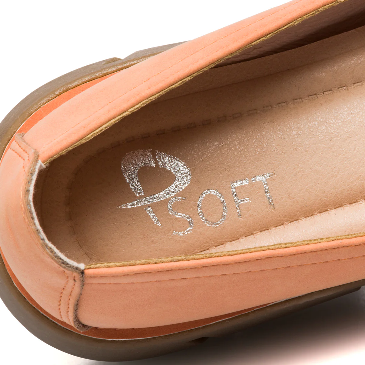 Ballerine arancioni da donna in nubuck P Eco Friendly - Image 22