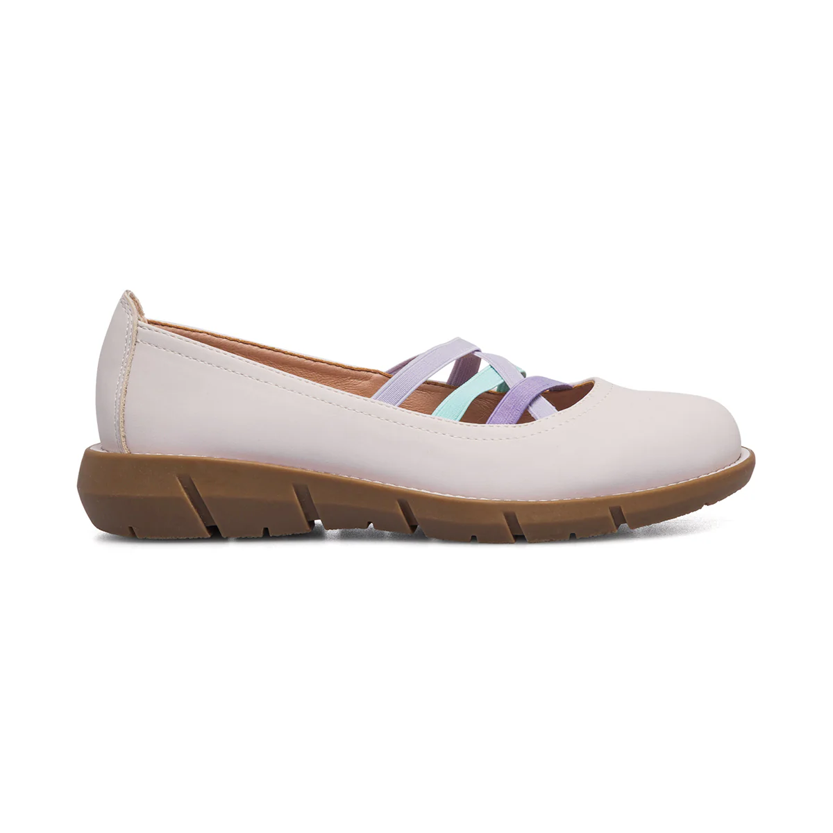 Ballerine bianche da donna in nubuck P Eco Friendly - Image 10