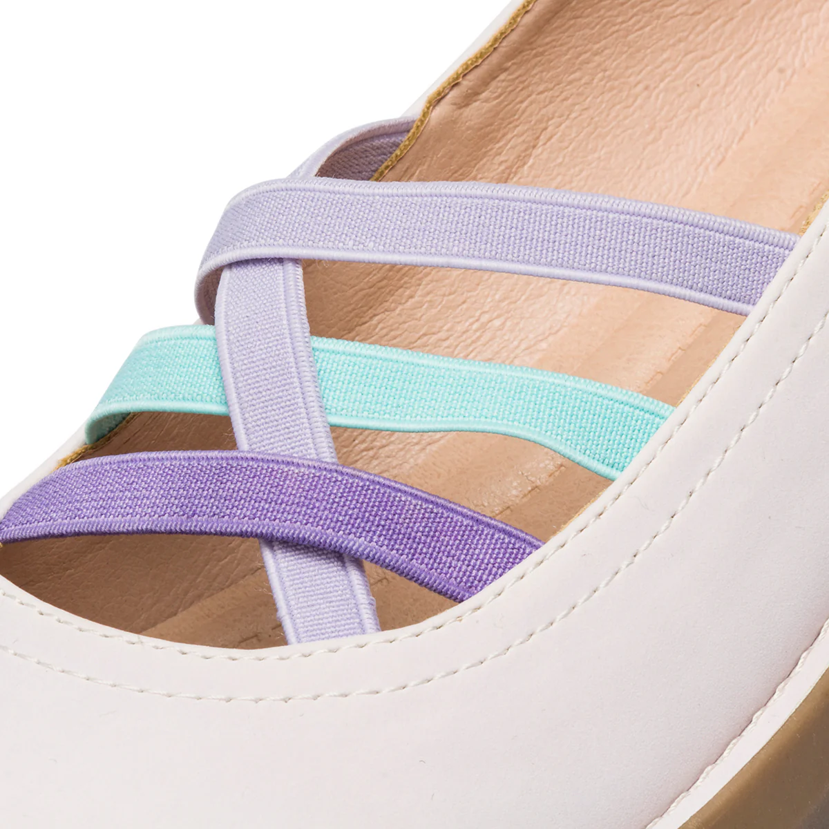 Ballerine bianche da donna in nubuck P Eco Friendly - Image 16