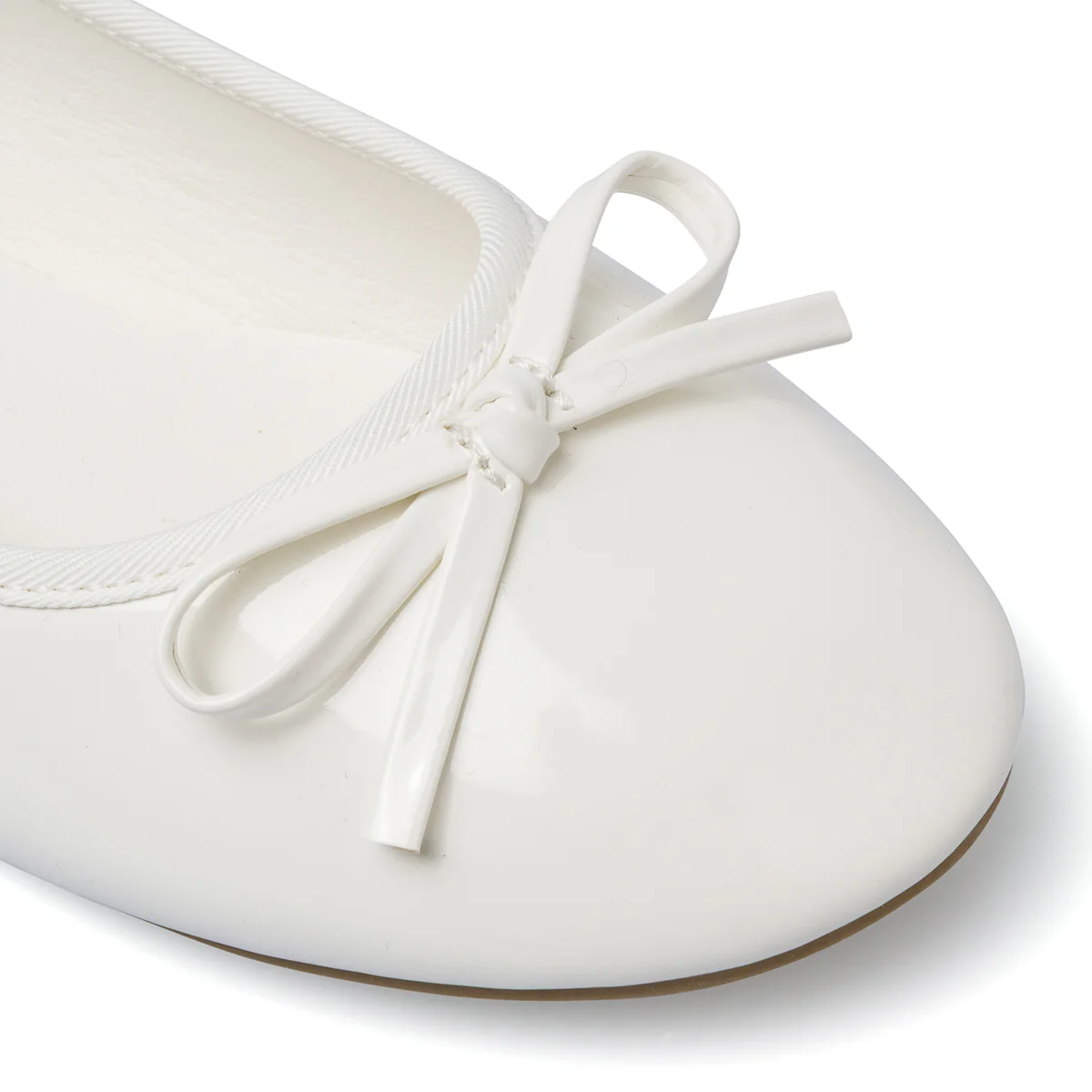 Ballerine da Bambina bianche con cinturino alla caviglia Dieci Baci - Image 4
