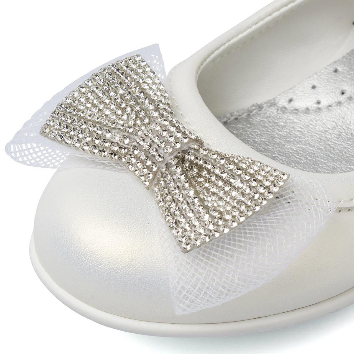 Ballerine da Bambina Bianche con dettagli glitter Le scarpe di Alice - Image 4