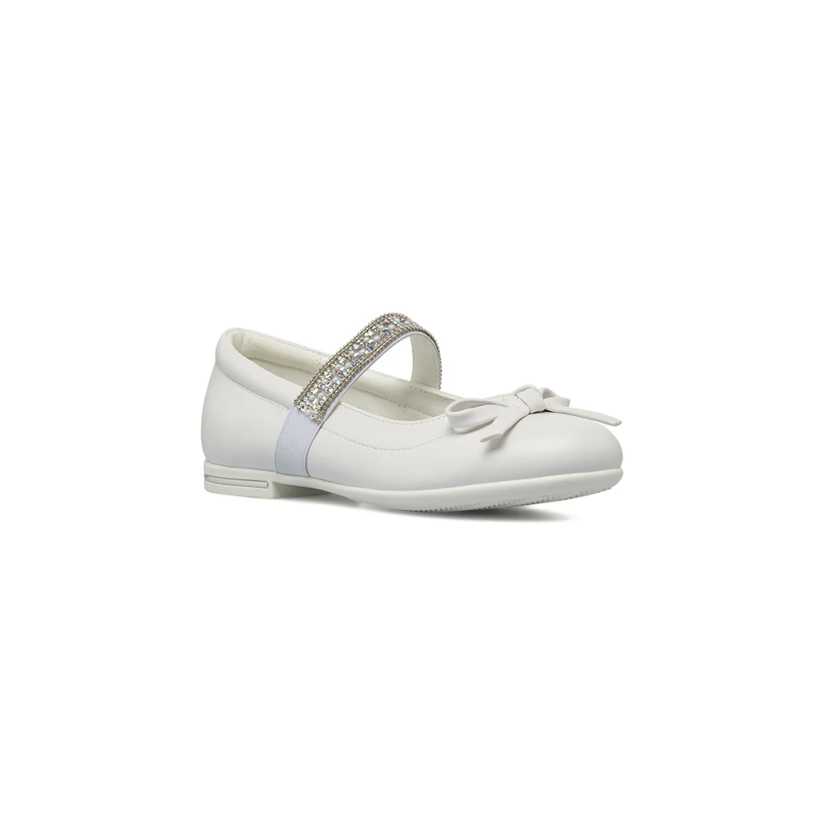 Ballerine da Bambina bianche con fascetta strass Dieci Baci - Image 2