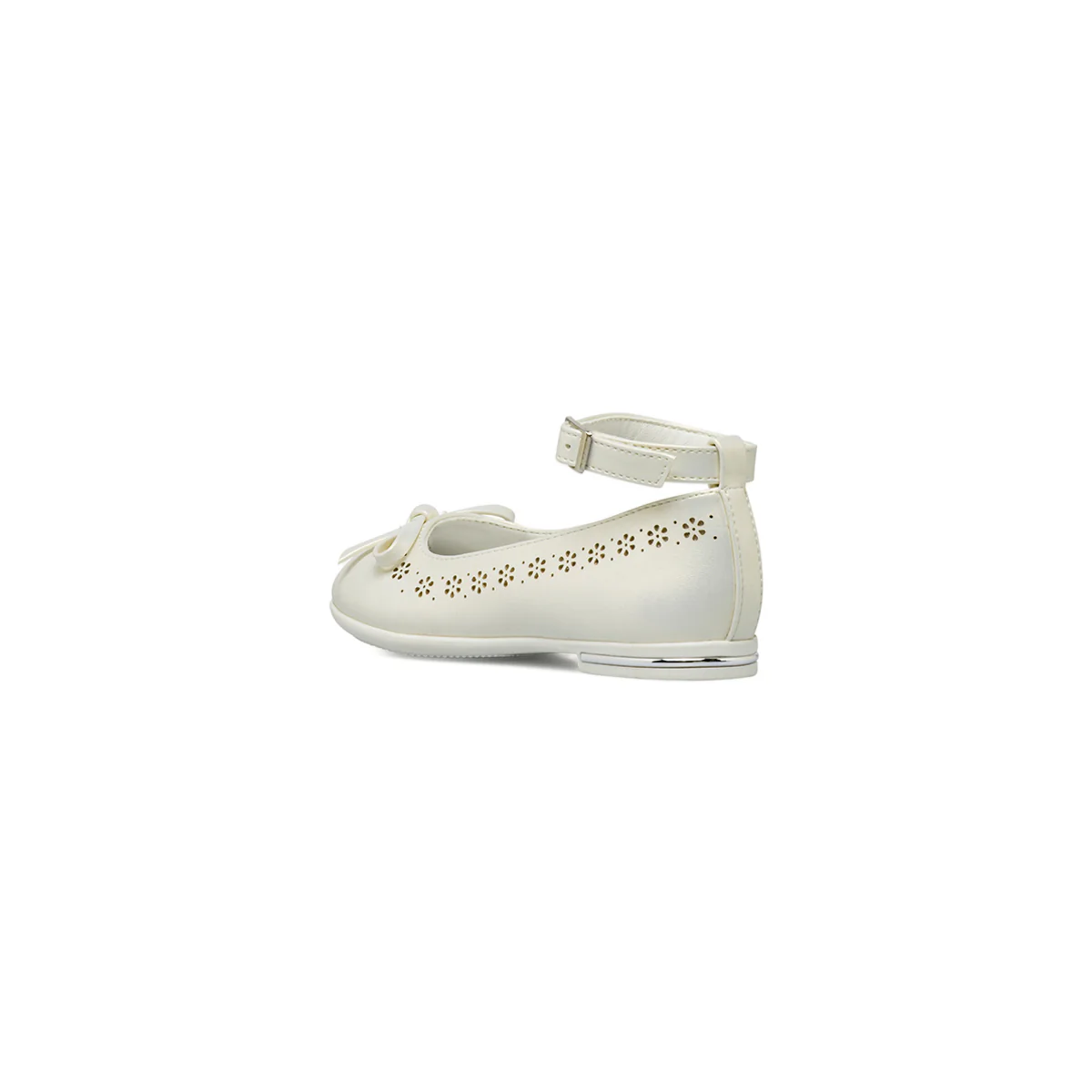 Ballerine da Bambina Bianche con trafori floreali Dieci Baci - Image 3
