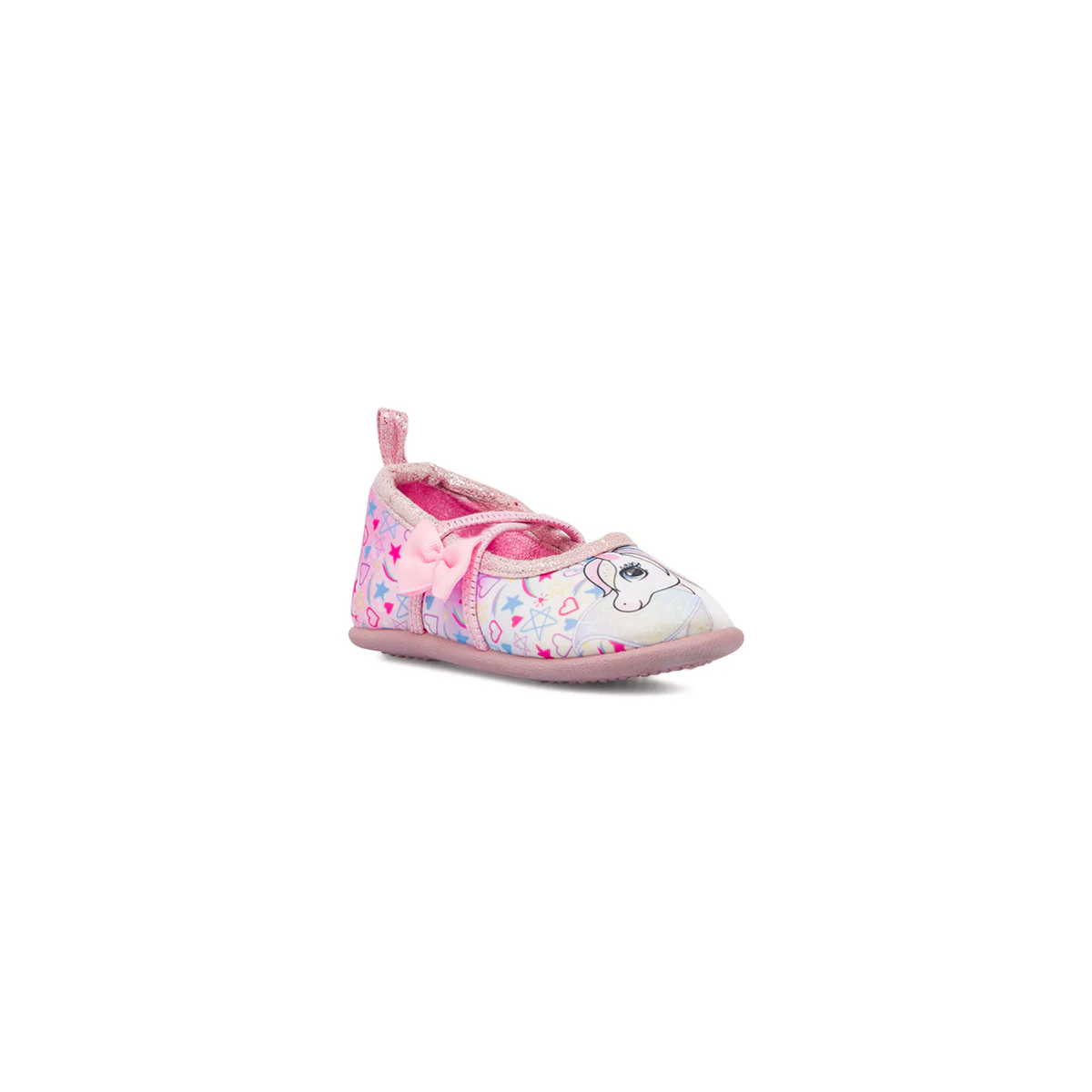 Ballerine da bambina primi passi rosa con grafica Unicorno - Image 2