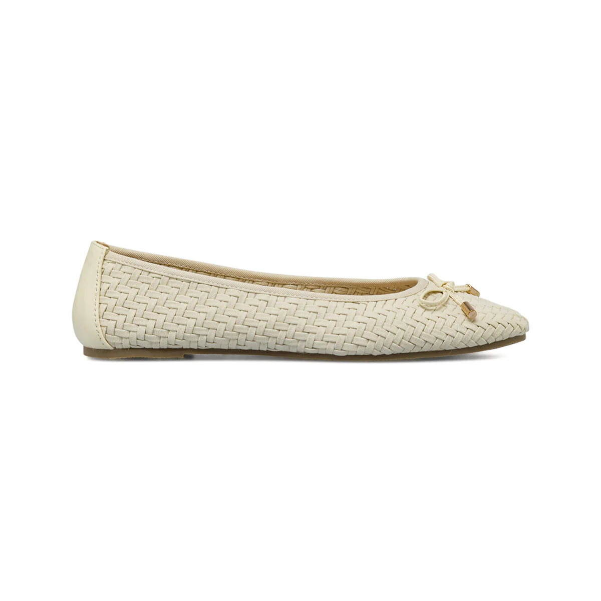 Ballerine da donna beige chiaro con tomaia intrecciata Lora Ferres - Image 2
