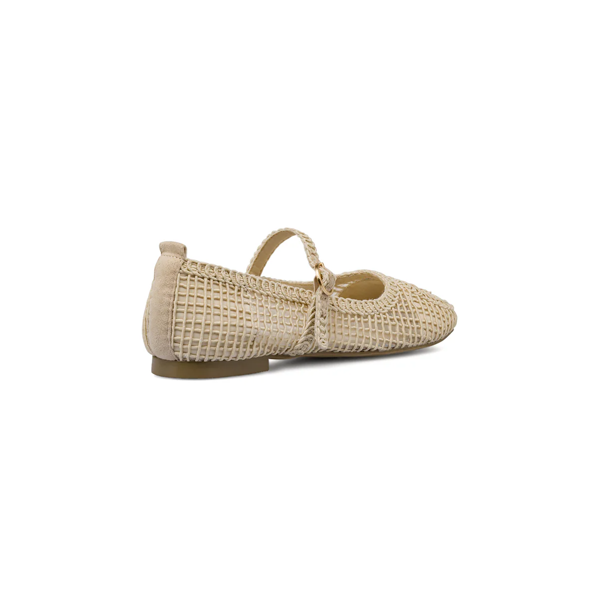 Ballerine da donna beige con cinturino intrecciate Swish Jeans - Image 3