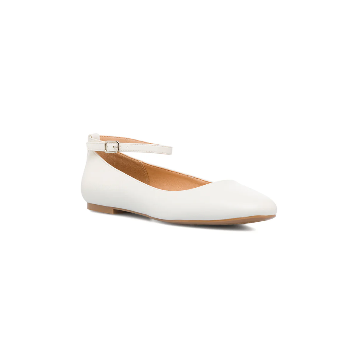 Ballerine da donna bianche con cinturino alla caviglia Swish Jeans - Image 5