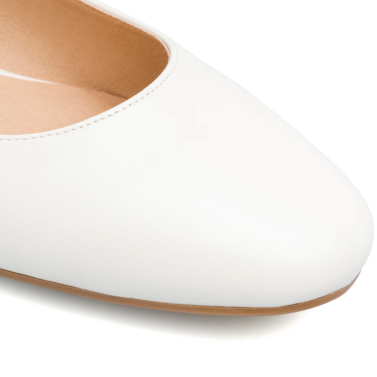 Ballerine da donna bianche con cinturino alla caviglia Swish Jeans - Image 6