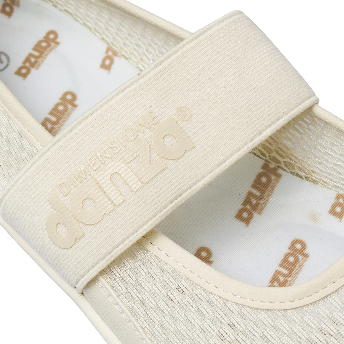 Ballerine da Donna bianche con inserti in mesh Dimensione Danza - Image 4