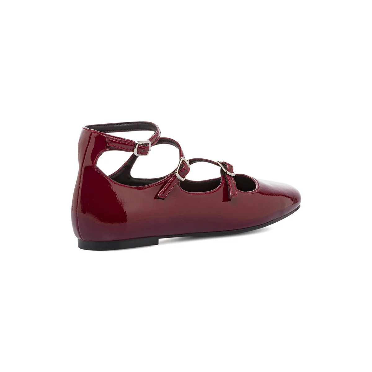 Ballerine Mary Jane da donna bordeaux burgundy con cinturini Swish Jeans - Image 6