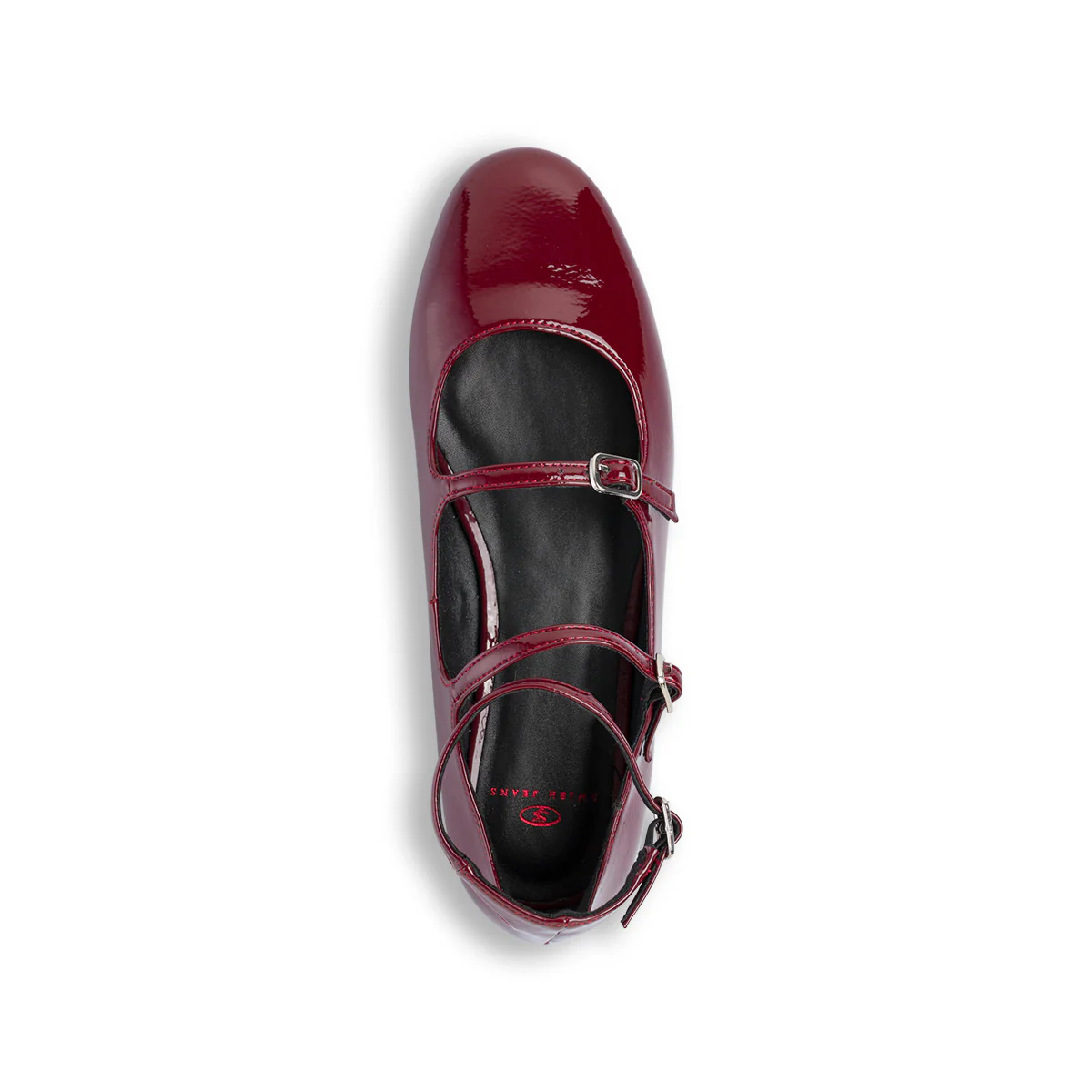 Ballerine Mary Jane da donna bordeaux burgundy con cinturini Swish Jeans - Image 7