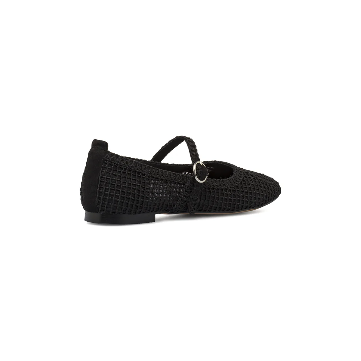 Ballerine da donna nere con lavorazione a crochet Swish Jeans - Image 3