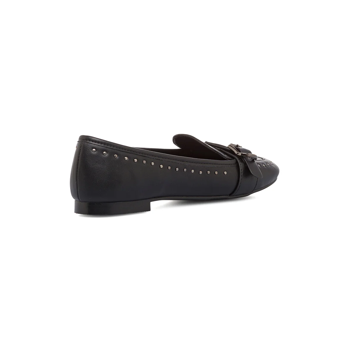 Ballerine da donna Swish Jeans nere con borchie e fibbia - Image 3
