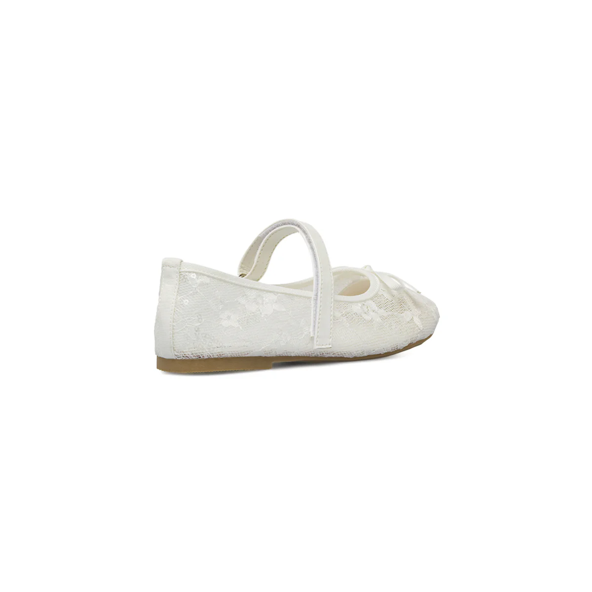 Ballerine da ragazza bianche in pizzo con paillettes Dieci Baci - Image 3