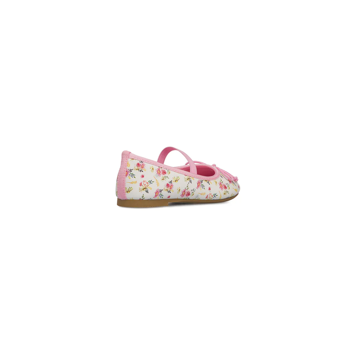 Ballerine floreali bianche con cinturino da Bambina Dieci Baci - Image 4