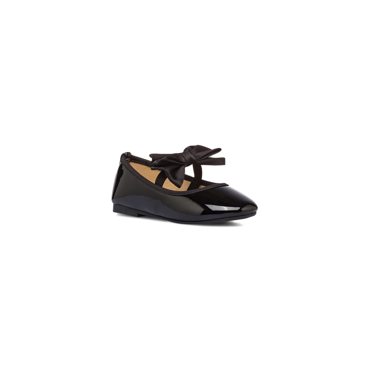 Ballerine in vernice nere da bambina con fiocco Le Scarpe di Alice - Image 2