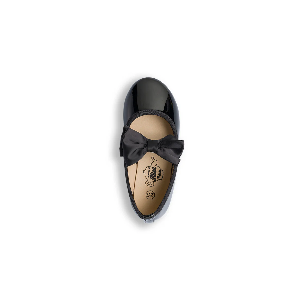 Ballerine in vernice nere da bambina con fiocco Le Scarpe di Alice - Image 6