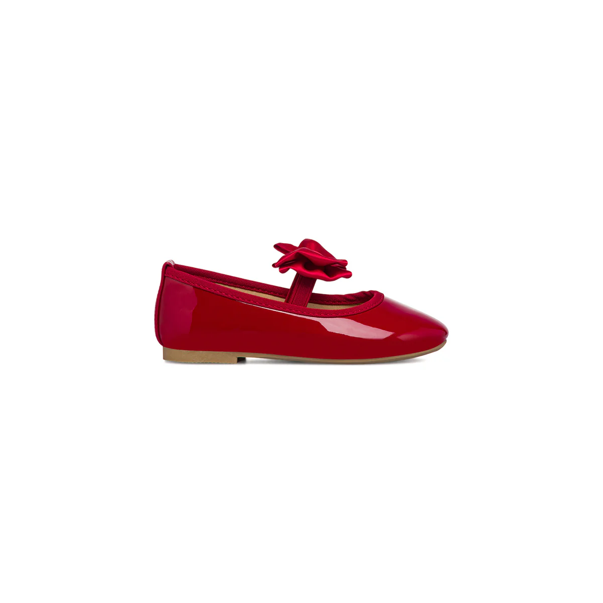 Ballerine in vernice rosse da bambina con fiocco Le Scarpe di Alice - Image 2
