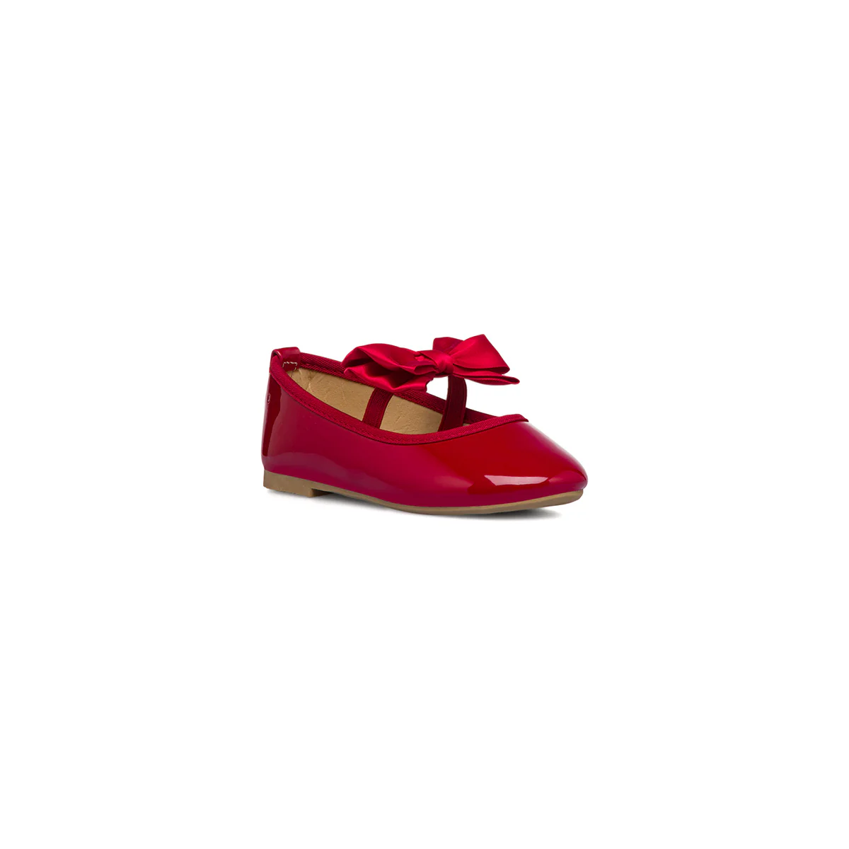 Ballerine in vernice rosse da bambina con fiocco Le Scarpe di Alice - Image 3