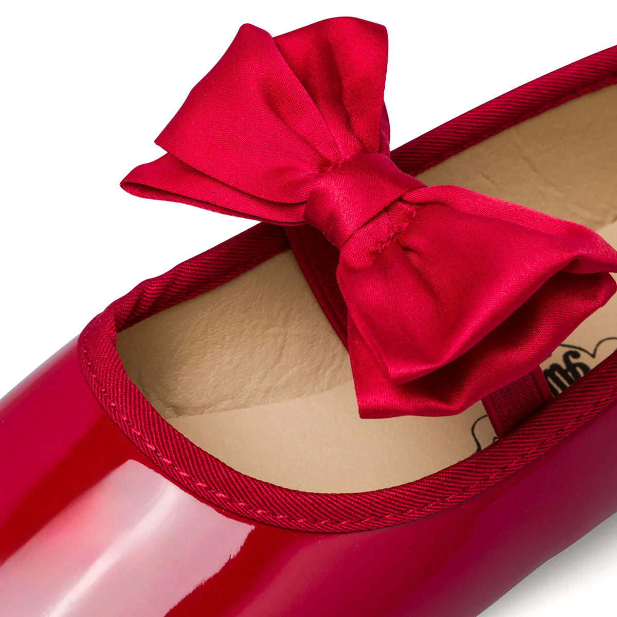 Ballerine in vernice rosse da bambina con fiocco Le Scarpe di Alice - Image 7