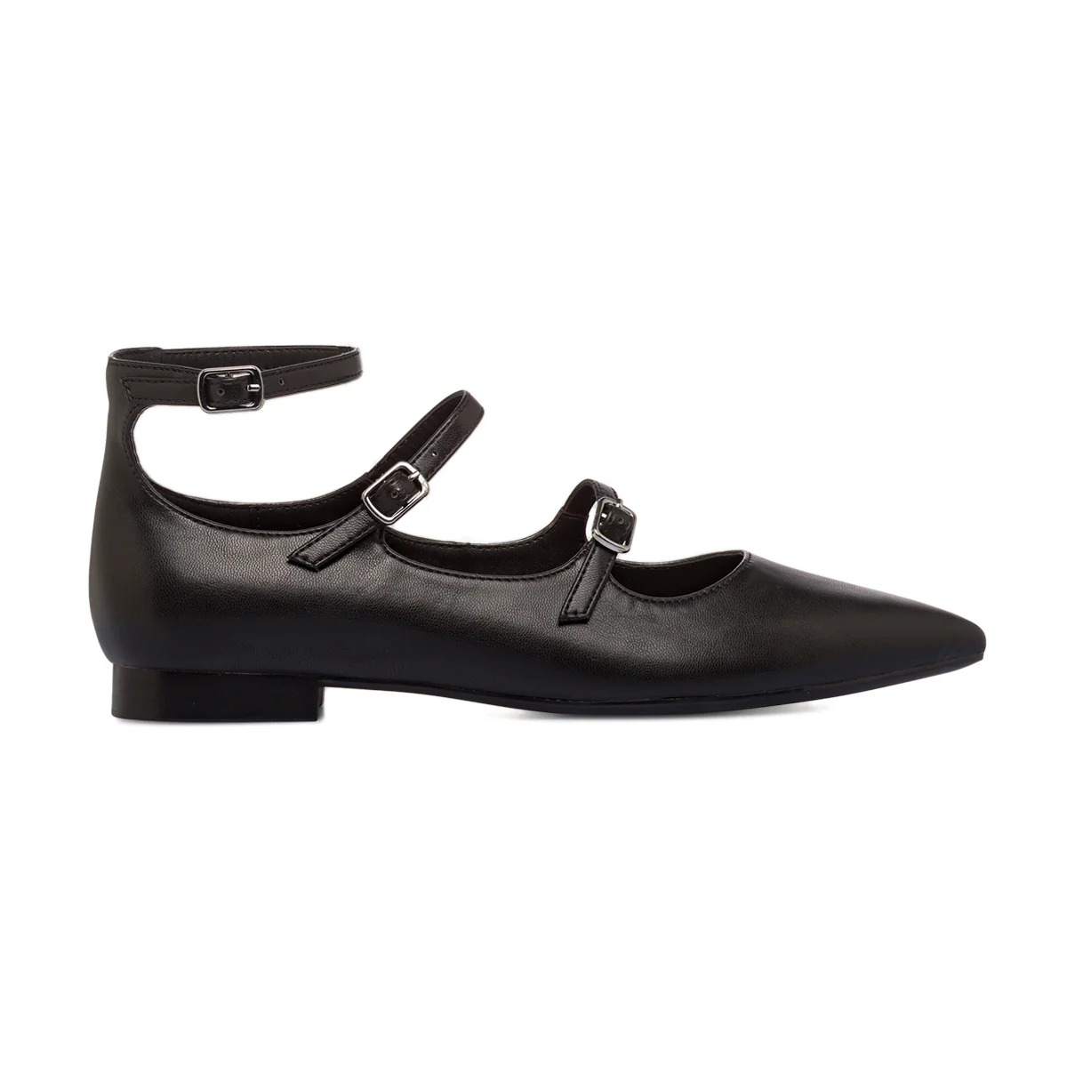 Ballerine Mary Jane nere da Donna con fibbie Lora Ferres - Image 3