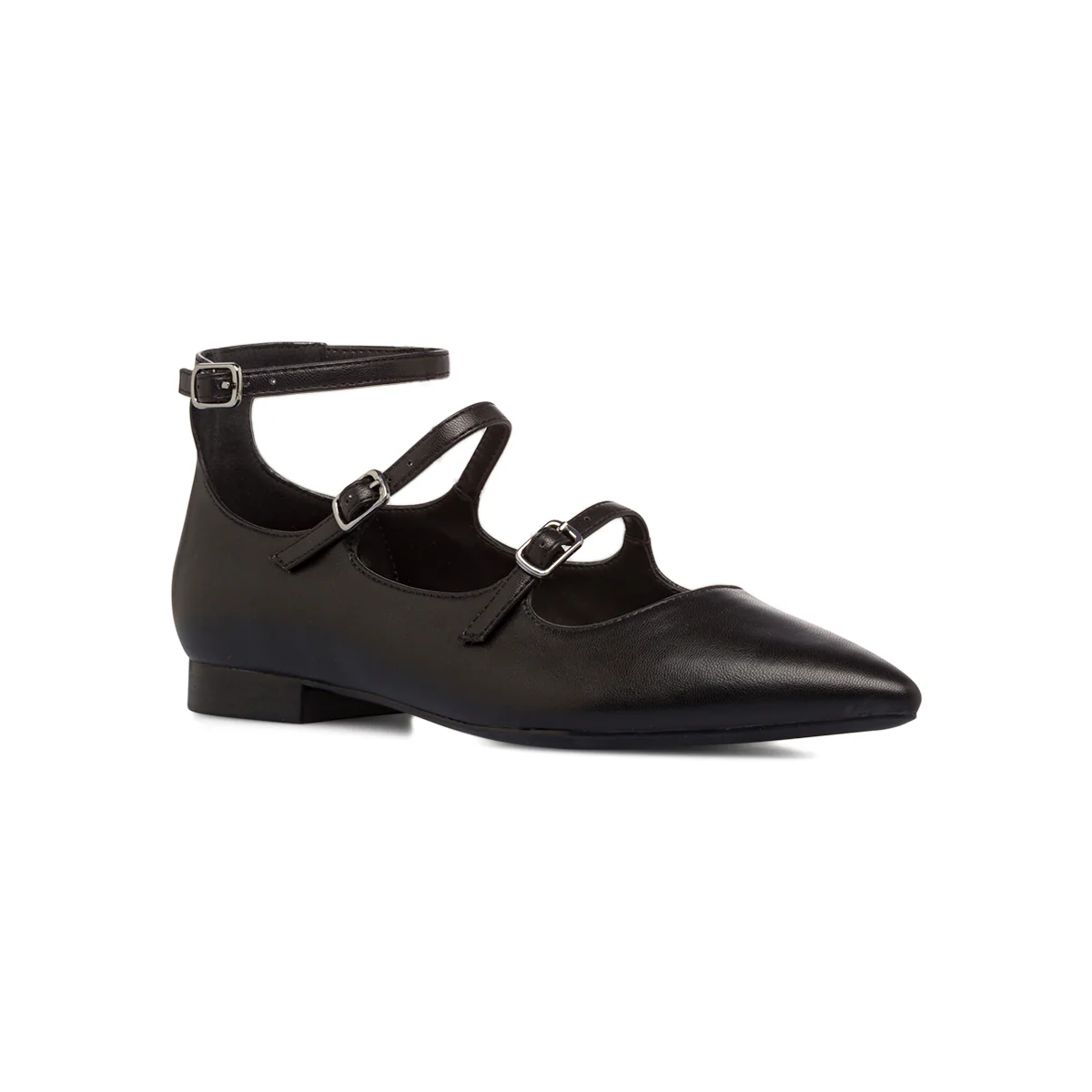 Ballerine Mary Jane nere da Donna con fibbie Lora Ferres - Image 4