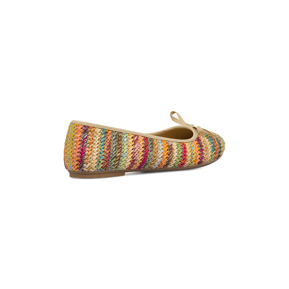 Ballerine multicolore da Donna in rafia con fiocco Lora Ferres - Image 3