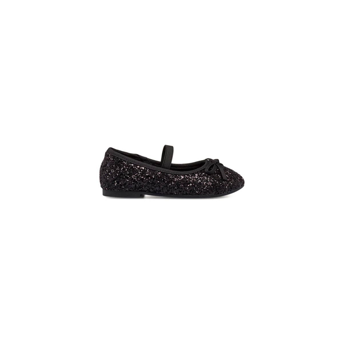 Ballerine nere da bambina con paillettes Le scarpe di Alice