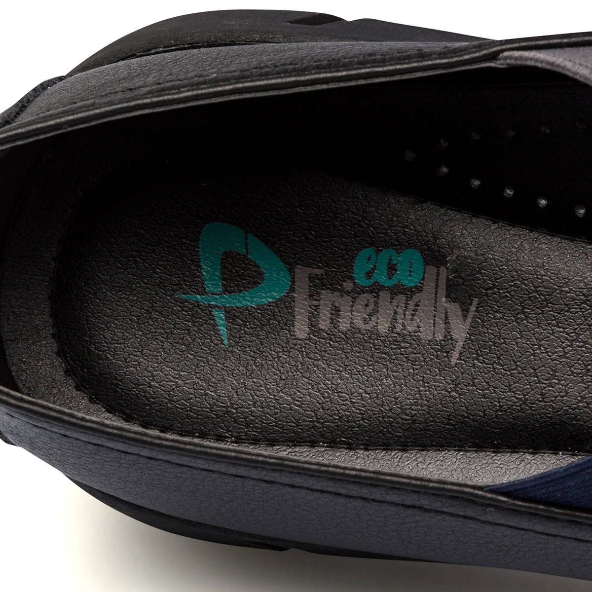 Ballerine nere da donna con fascette colorate P Eco Friendly - Image 2