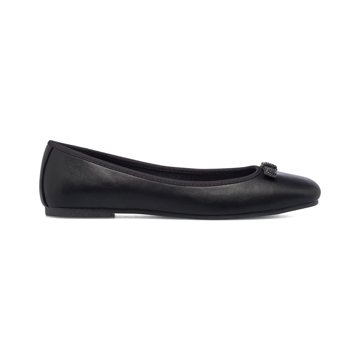 Ballerine nere da donna con fiocchetto e strass Lora Ferres - Image 4