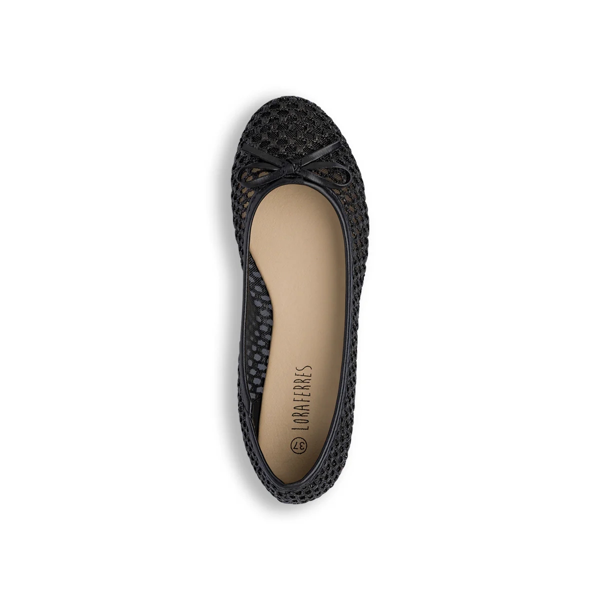 Ballerine nere da Donna traforate con fiocco Lora Ferres - Image 5
