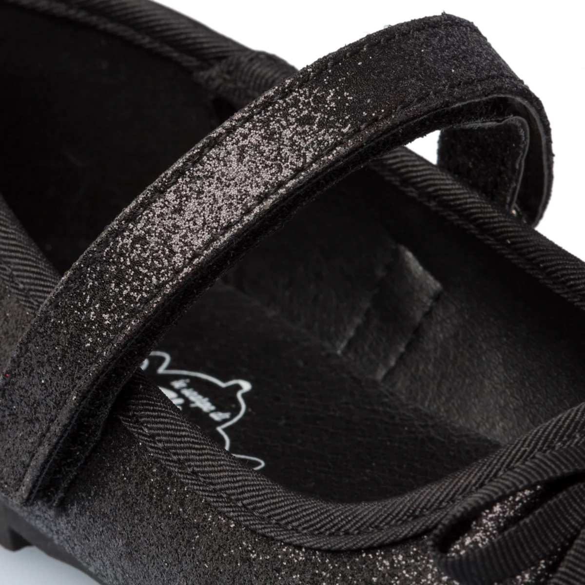 Ballerine nere effetto glitterato Le scarpe di Alice - Image 6