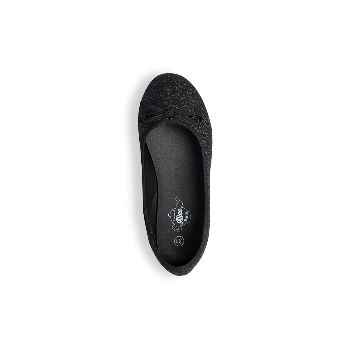 Ballerine nere effetto glitterato Le scarpe di Alice - Image 5