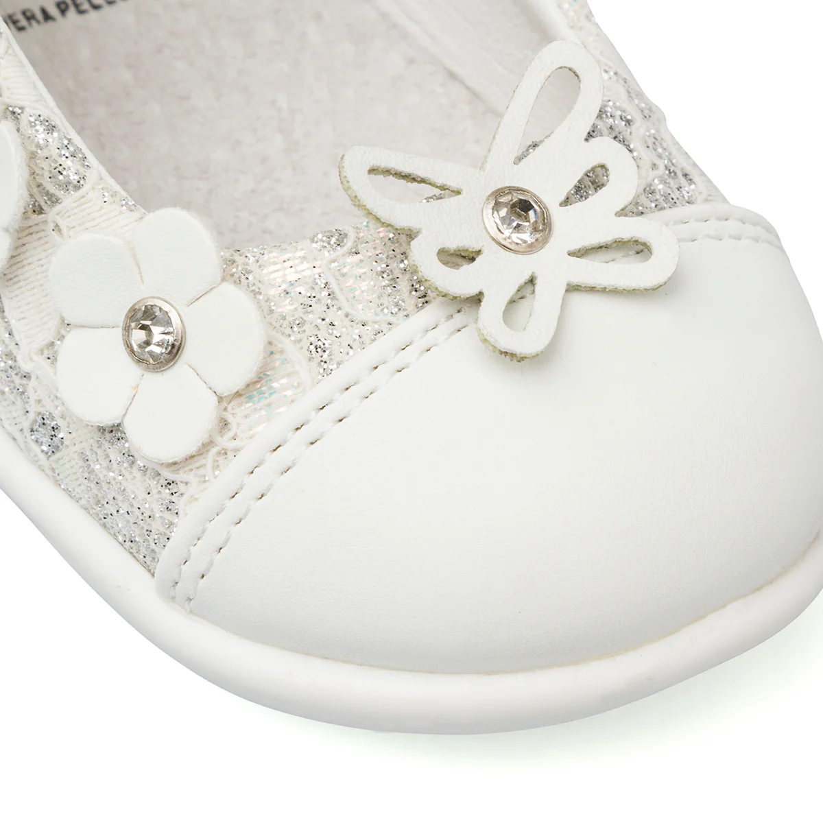 Ballerine Primi passi bianche da Bambina Le scarpe di Alice con fiocco - Image 3