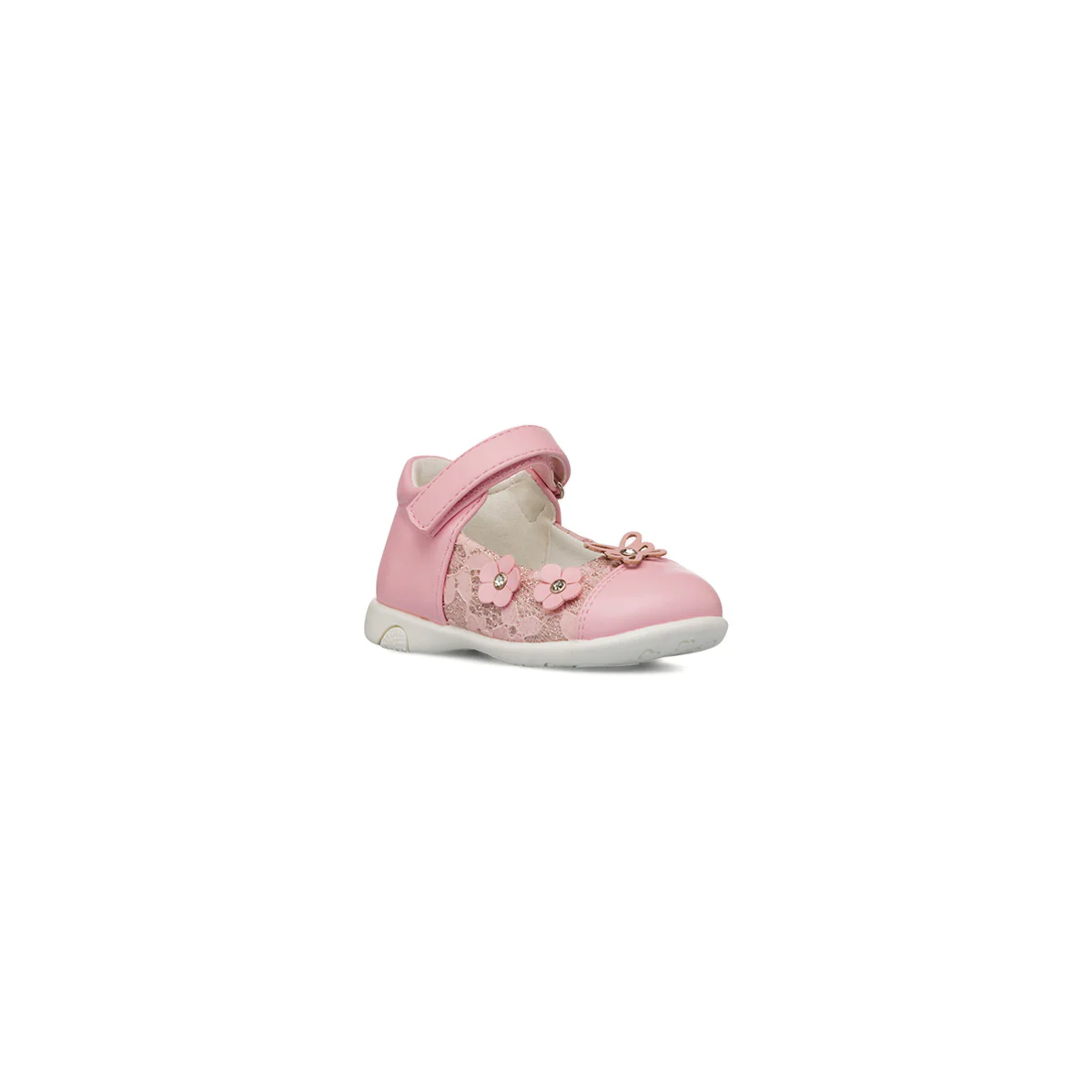 Ballerine Primi passi rosa da bambina con fiori Le scarpe di Alice - Image 2