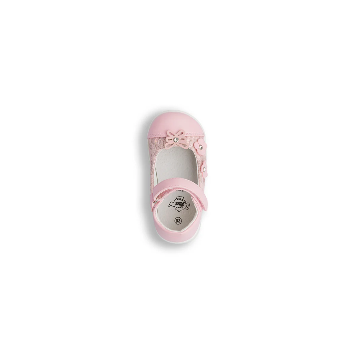 Ballerine Primi passi rosa da bambina con fiori Le scarpe di Alice - Image 4
