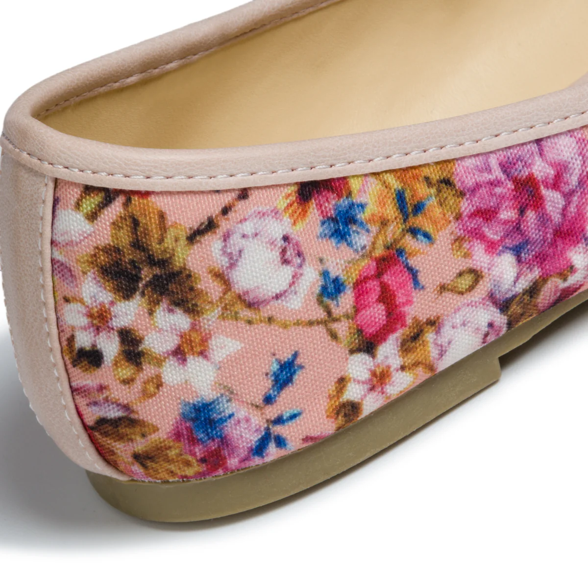 Ballerine rosa in tessuto con stampa floreale e fiocchetto Swish Jeans - Image 6