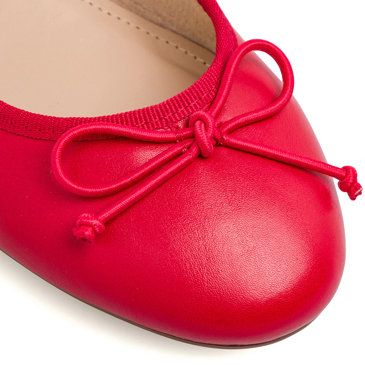Ballerine rosse da Donna con fiocco e tacco basso Lora Ferres - Image 5