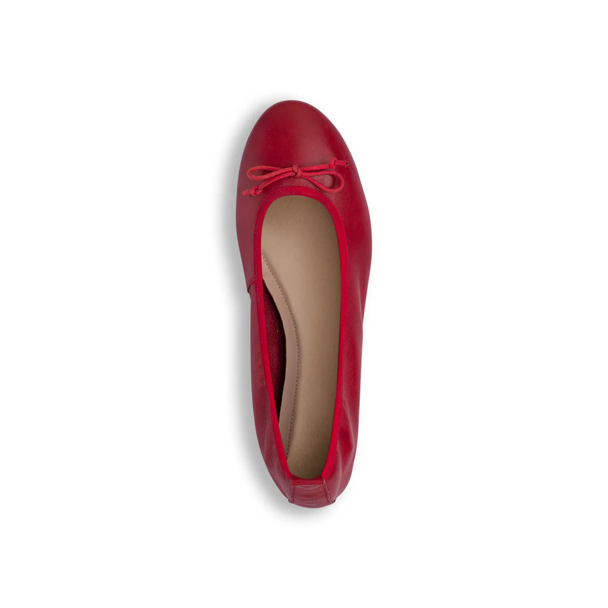 Ballerine rosse da Donna in pelle con fiocco P Essentials - Image 5