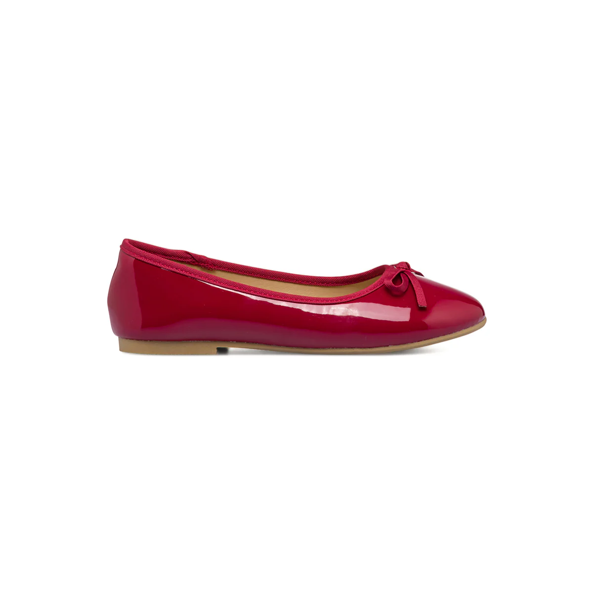 Ballerine rosse effetto vernice da bambina Le scarpe di Alice