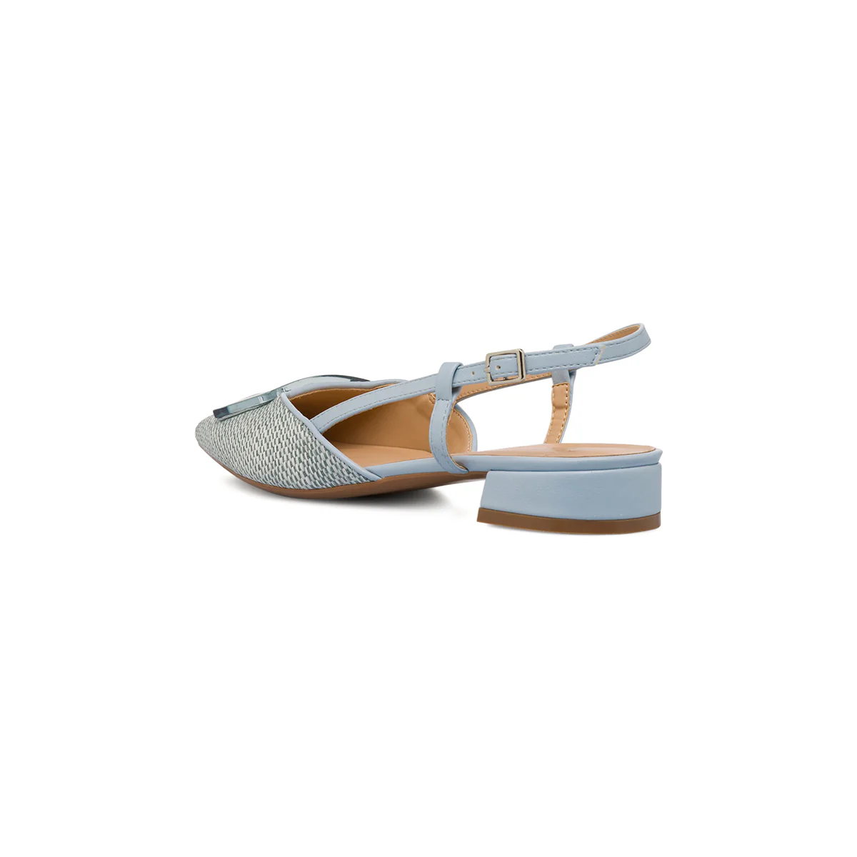 Ballerine slingback azzurre da Donna con fibbia Swish Jeans - Image 3