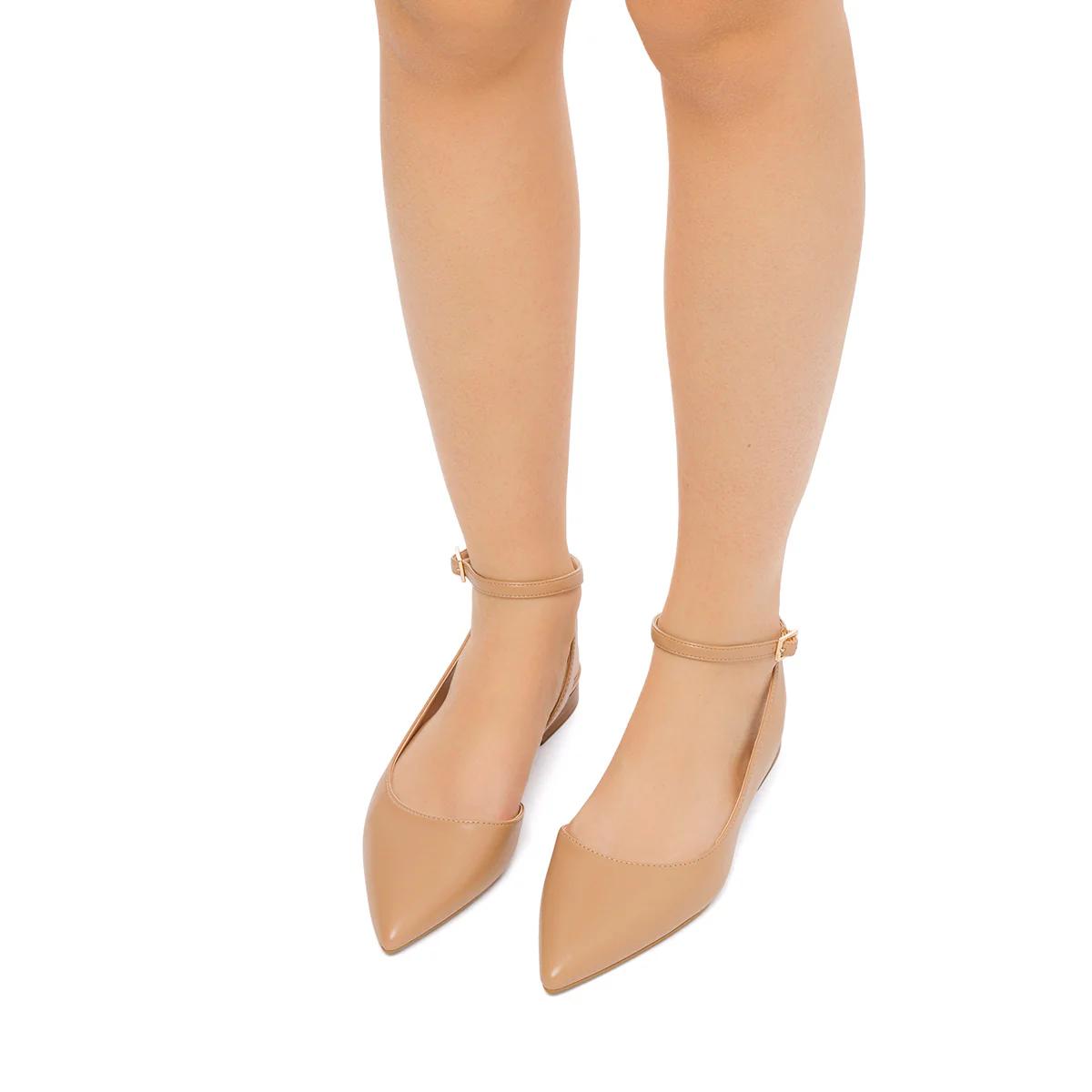 Ballerine slingback beige con cinturino alla caviglia Lora Ferres - Image 3