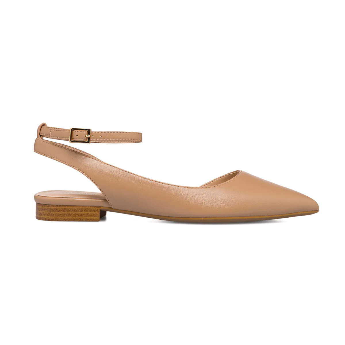 Ballerine slingback beige con cinturino alla caviglia Lora Ferres - Image 4